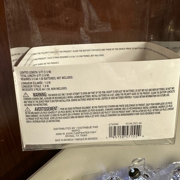 LED CRAFTING LIGHTS SILVER SPECKLED BALLS - Picture 4 of 13